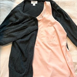 Medium Loft charcoal cardigan